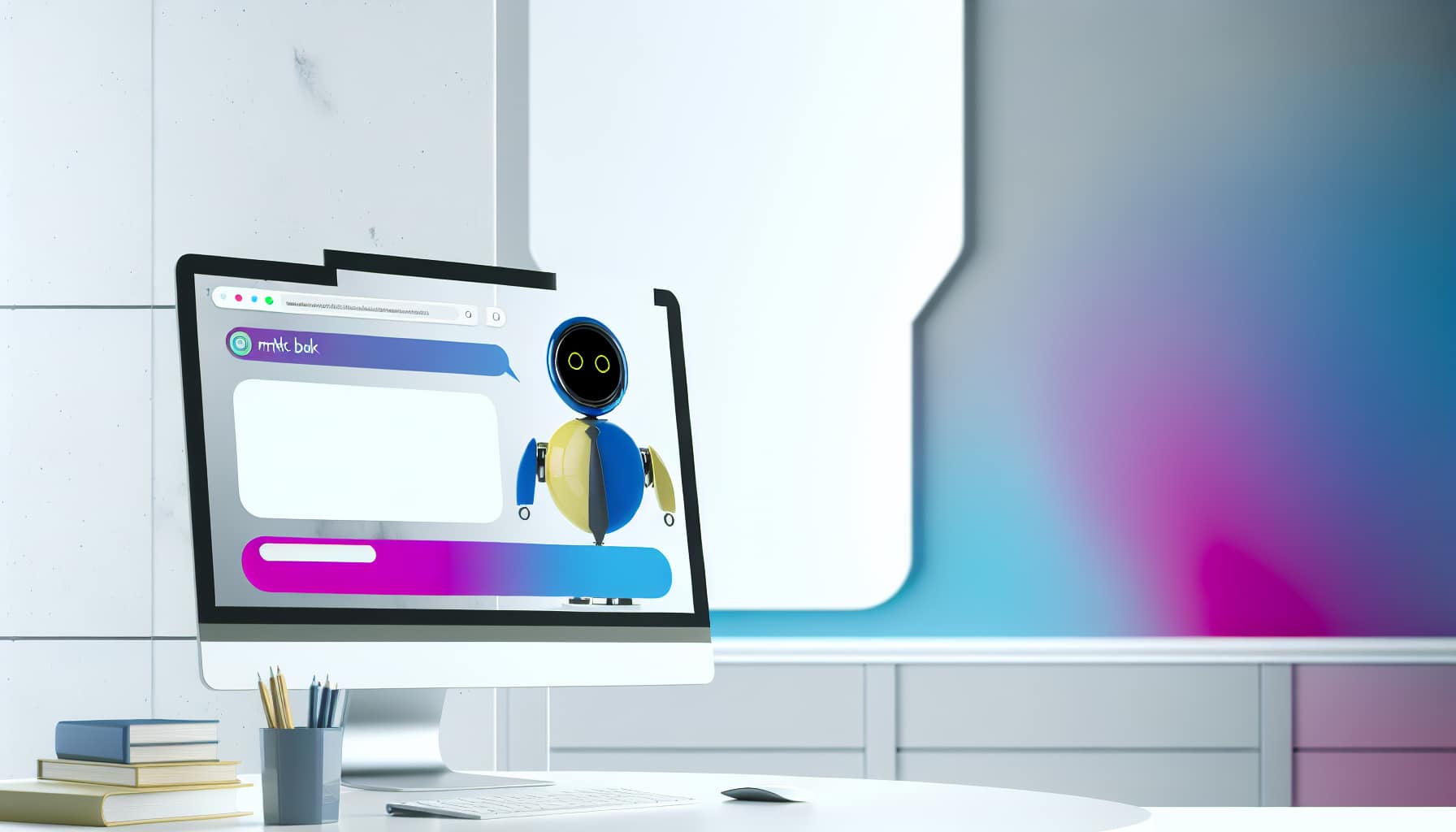 Chatbot voor mkb website in moderne kantooromgeving