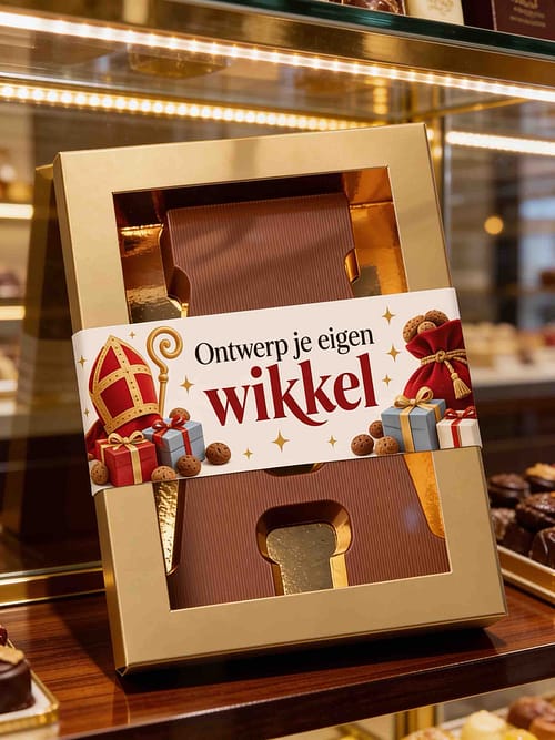 Chocoladeletter met je eigen wikkel