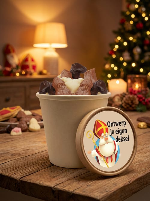 Beker met Sinterklaas chocolade