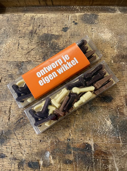 Doosje chocolade gereedschap