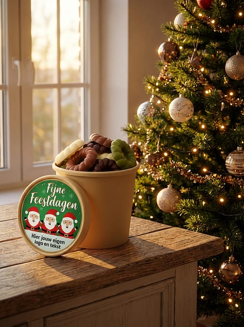 Beker met kerstkransjes