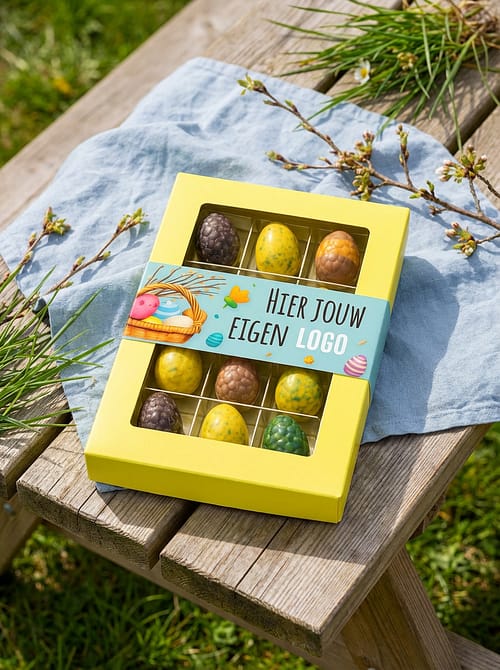 Paaseitjes in geschenkdoosje