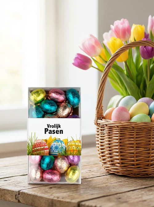 Paaseitjes in postdoosje
