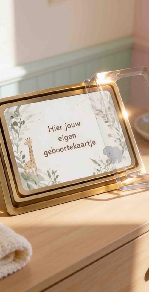 Chocolade geboortekaartje