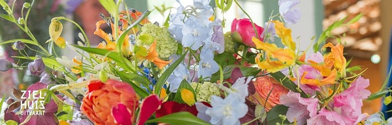 roze uitvaart banner